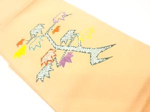 抽象松模様刺繍名古屋帯